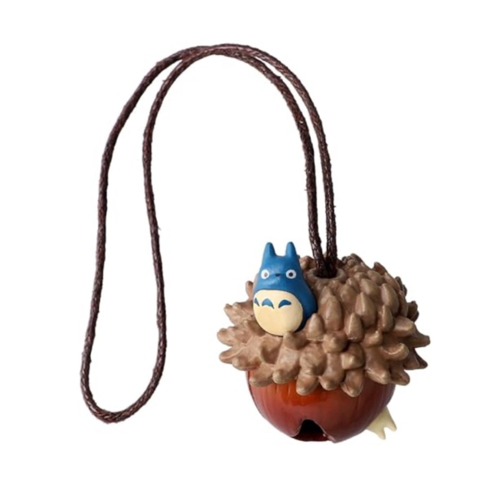 BNWT Japan Studio Ghibli My Neighbour Totoro Rolling Acorn Bell 3D Keychain